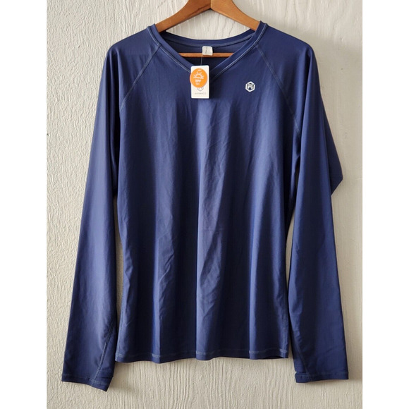 Attraco Women's UPF 50+ Rash Guard Blue XL Long sleeve for Swimming/Surfing - Picture 1 of 6